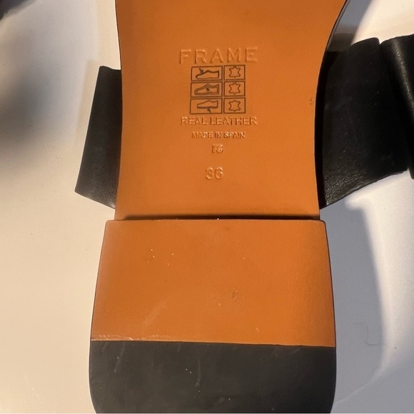 Frame Le Brentwood leather sandals NWOT - Picture 6 of 7